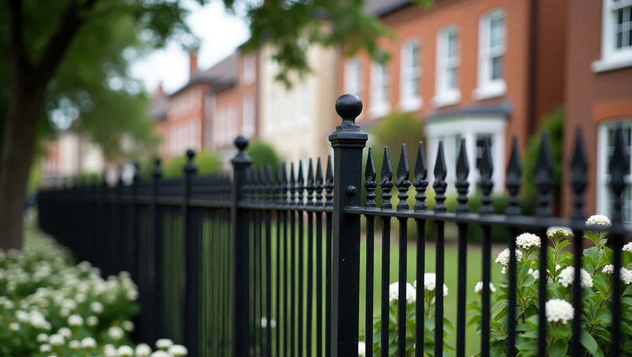 Klassische Metallzäune